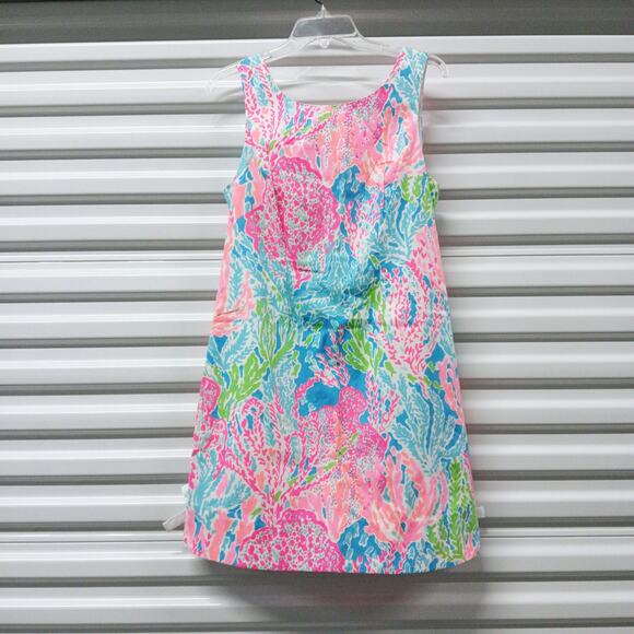 Lilly Pulitzer Let's Cha Cha Delia Dress Women's Size 8 Sleeveless Scoop Back - Picture 3 of 8